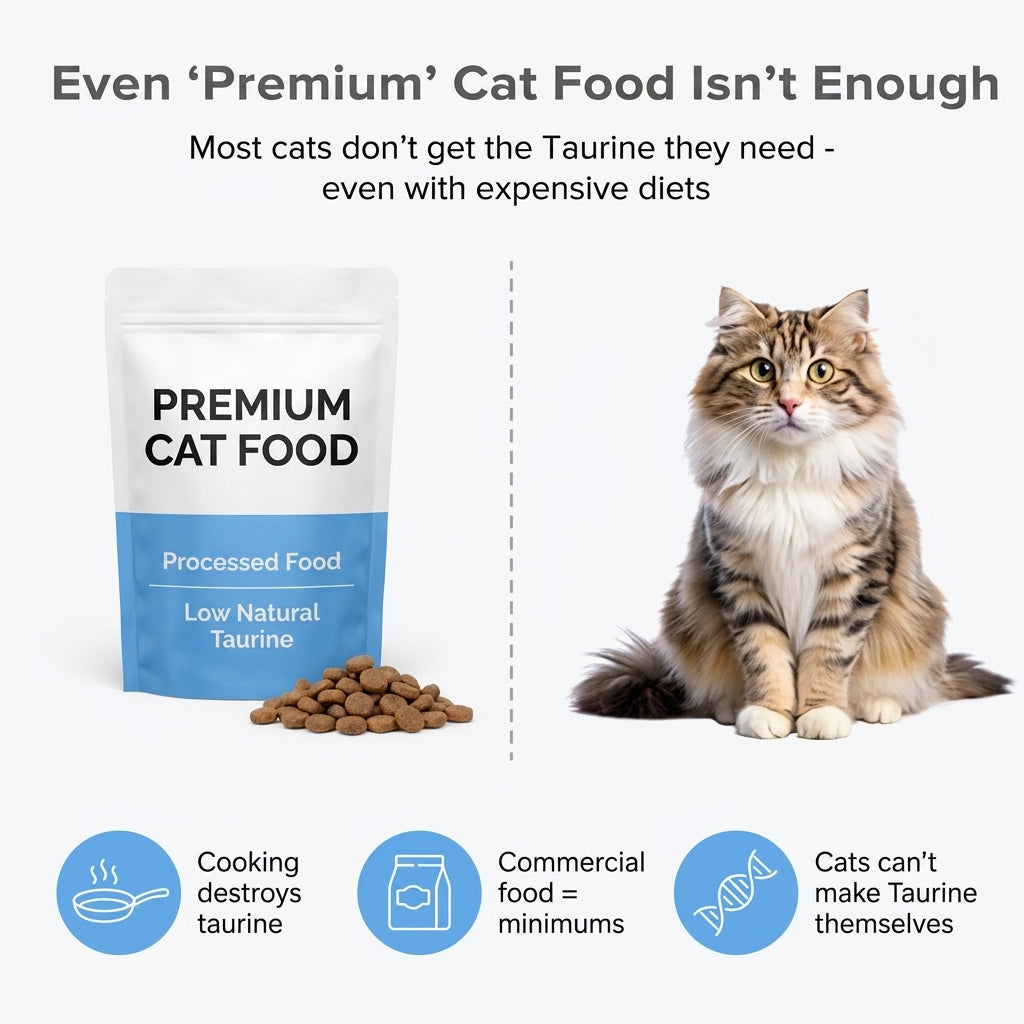 Stop the Silent Deficiency Before You See the Signs with KittySupps™ Taurine Supplement